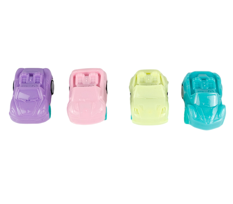 Macaron colored toy car